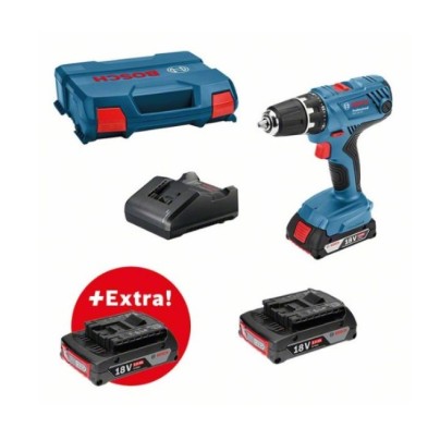 Atornilladora accu gsr 18v-21 prof.+ gal 18v-20 + 2 bat.2,0ah + l-boxx'