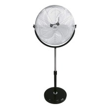 Ventilador de pie industrial con base circular altura regulable  120w ø50cm