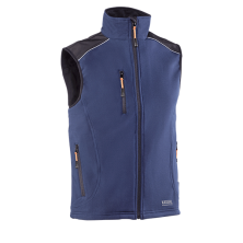 Chaleco cortavientos new bari 1895 marino/negro t.m