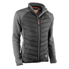 Chaqueta nylon/pu-poliester apolo 2898 gris/negro t.m