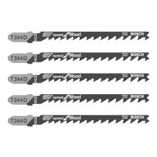 Blister 5 hojas sierra calar bosch t244d madera