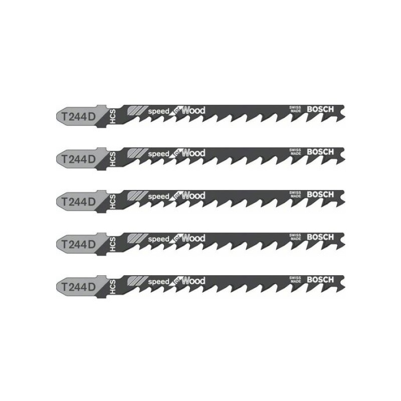 Blister 5 hojas sierra calar bosch t244d madera