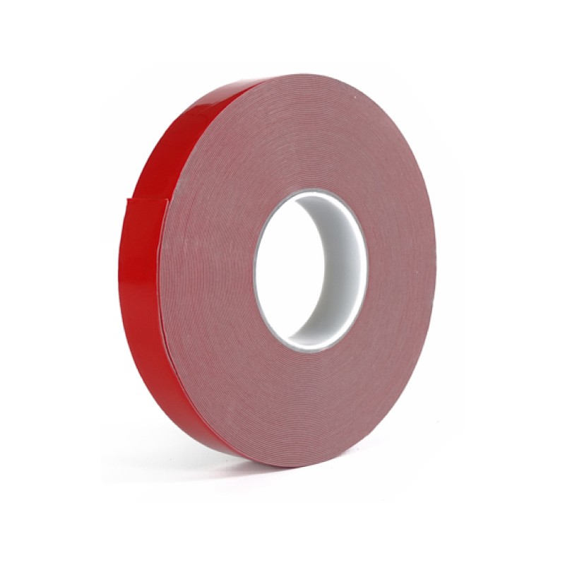 Cinta doble cara macbond gris con soporte adhesivo acrilico espumado 25mm x 33