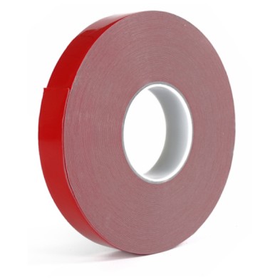 Cinta doble cara macbond gris con soporte adhesivo acrilico espumado 25mm x 33