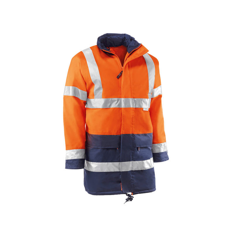 Parka alta visibilidad oxford hv742 naranja/marino t.xl