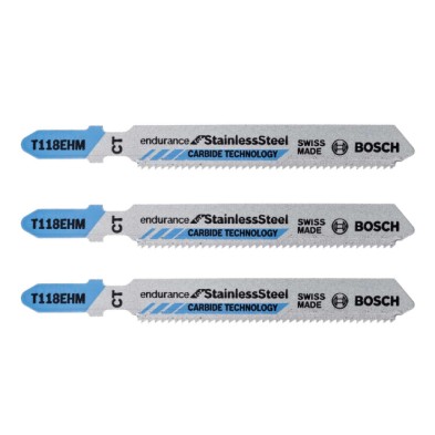 Blister 3 hojas sierra calar bosch t118ehm inox.