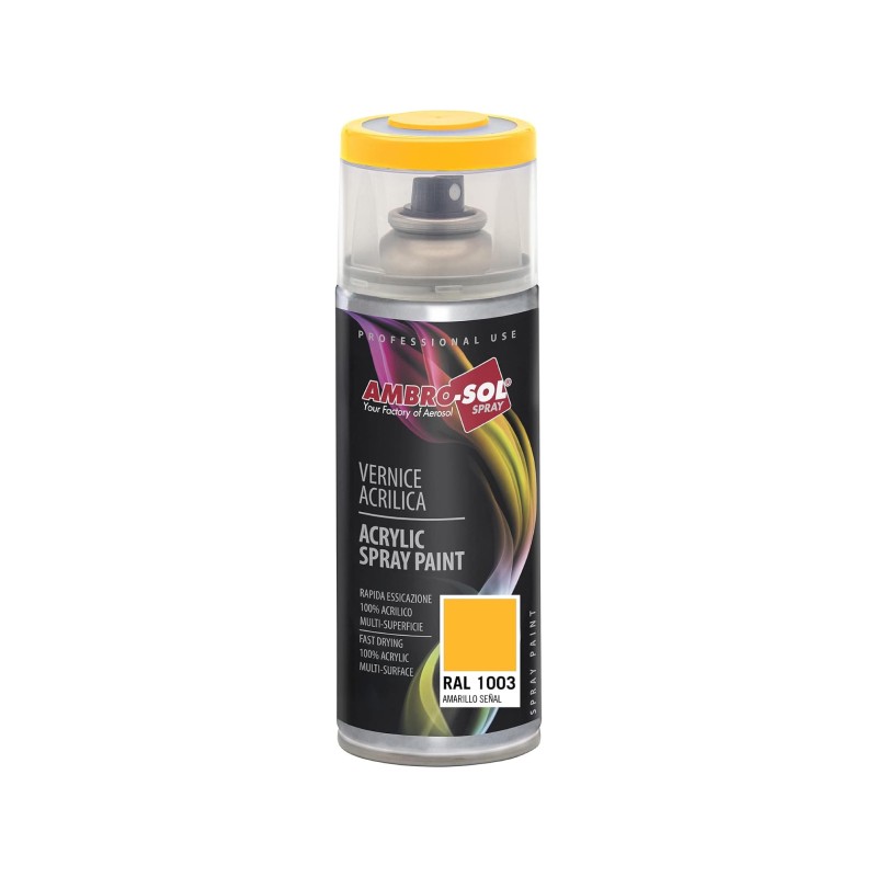 Spray pintura acrílica 400 ml ral 1003 amarillo arena