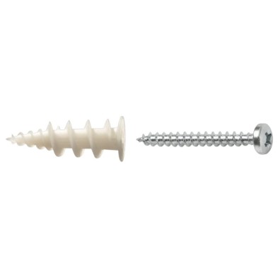 Taco pladur nylon c/tornillo gkdpz autoinsertable (embalaje de 50 unidades)