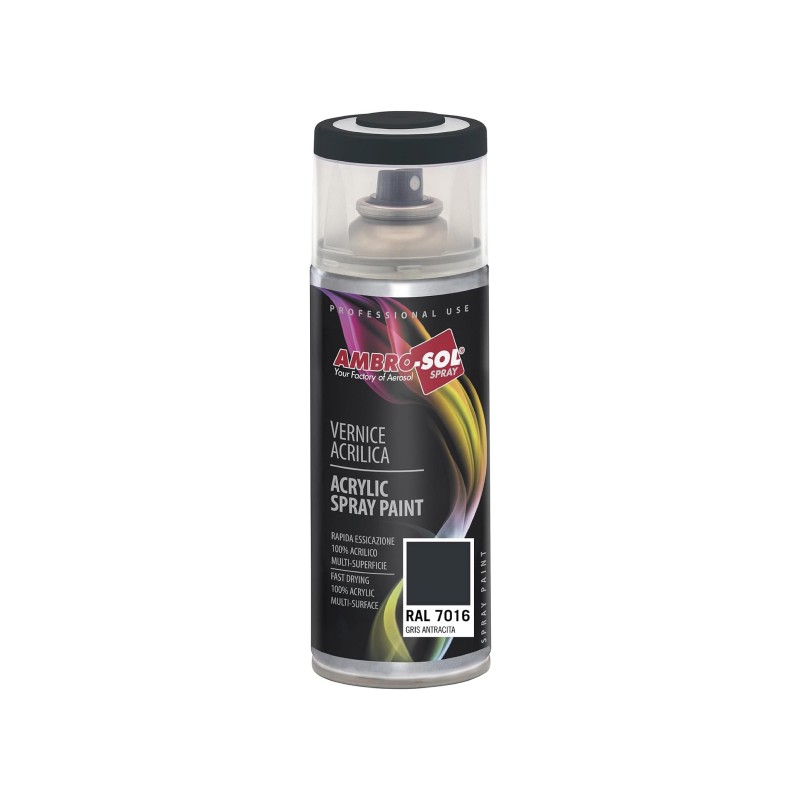 Spray pintura acrílica 400 ml ral 7016 gris antracita