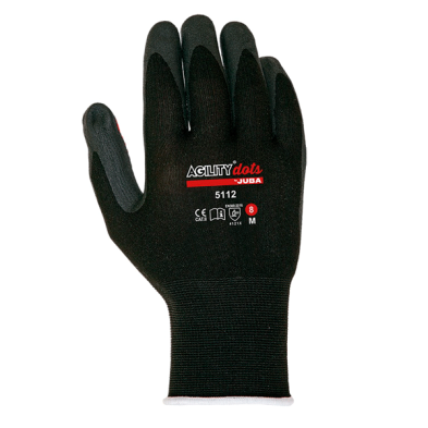 Par guantes nylon palma cub.puntos nitrilo ref.h5112 t.9