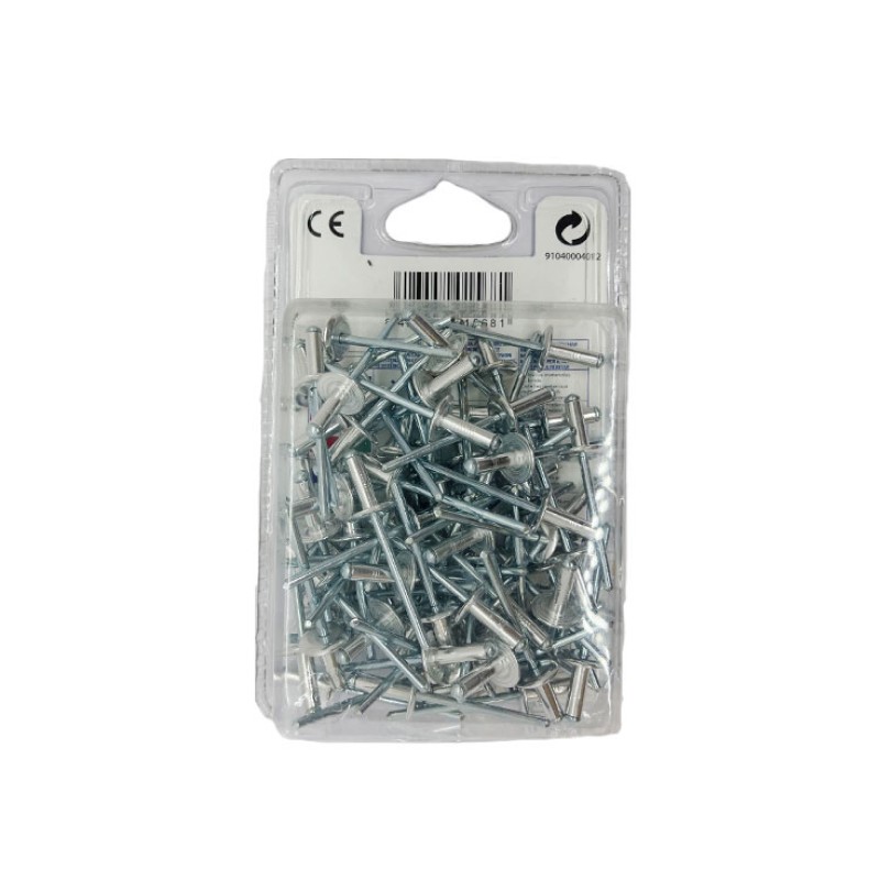 Blister remache aluminio mg3,5 c/ancha ø 4,8x16 mm