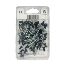 Blister remache aluminio mg3,5 negro ø 4,8x12 mm