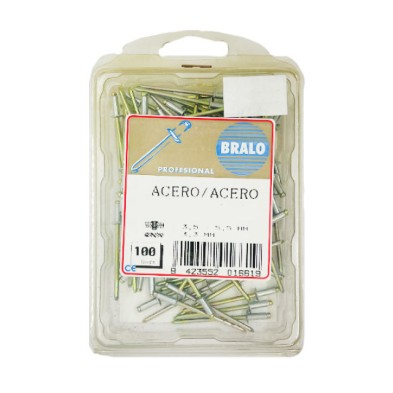 Blister remache acero ø 3,2x12 mm