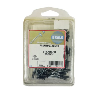 Blister remache aluminio mg3,5 bronce ø 4,0x8 mm