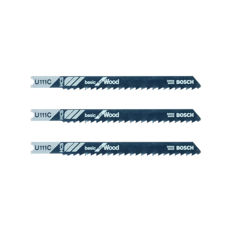 Blister 3 hojas sierra calar bosch u111c madera