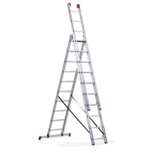 Escalera 3 tramos comb.12 peldaños ar3080 3x12 ref.108512