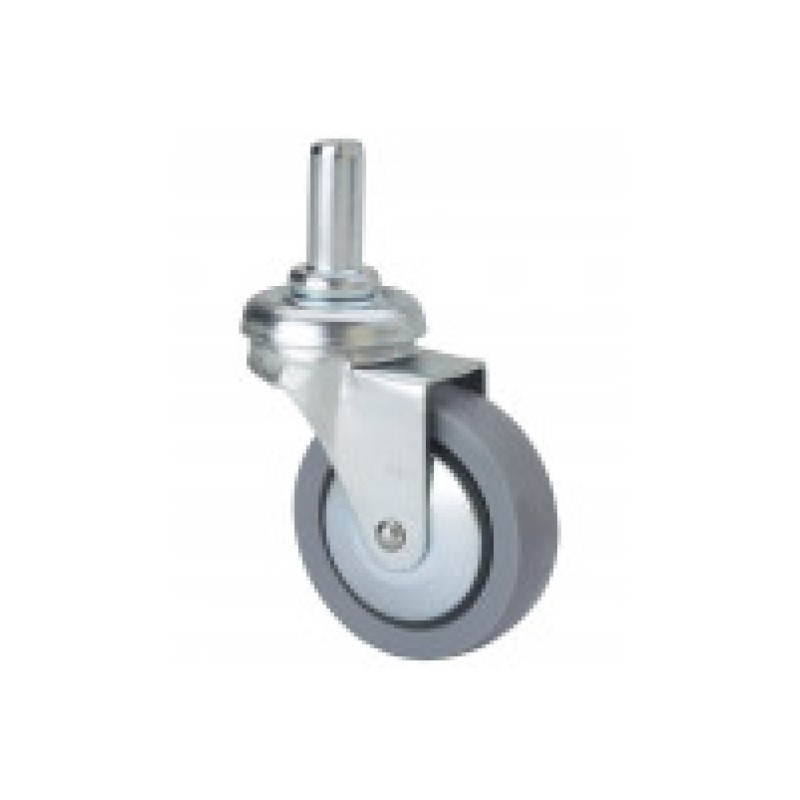 Rueda gir.ø60 b-bp 40kg esp.lisa poliprop.gris alex 1-0228