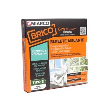 Burlete caucho "e" marron 9 mm (6 mts.) ref.10764 (embalaje de 24 unidades)