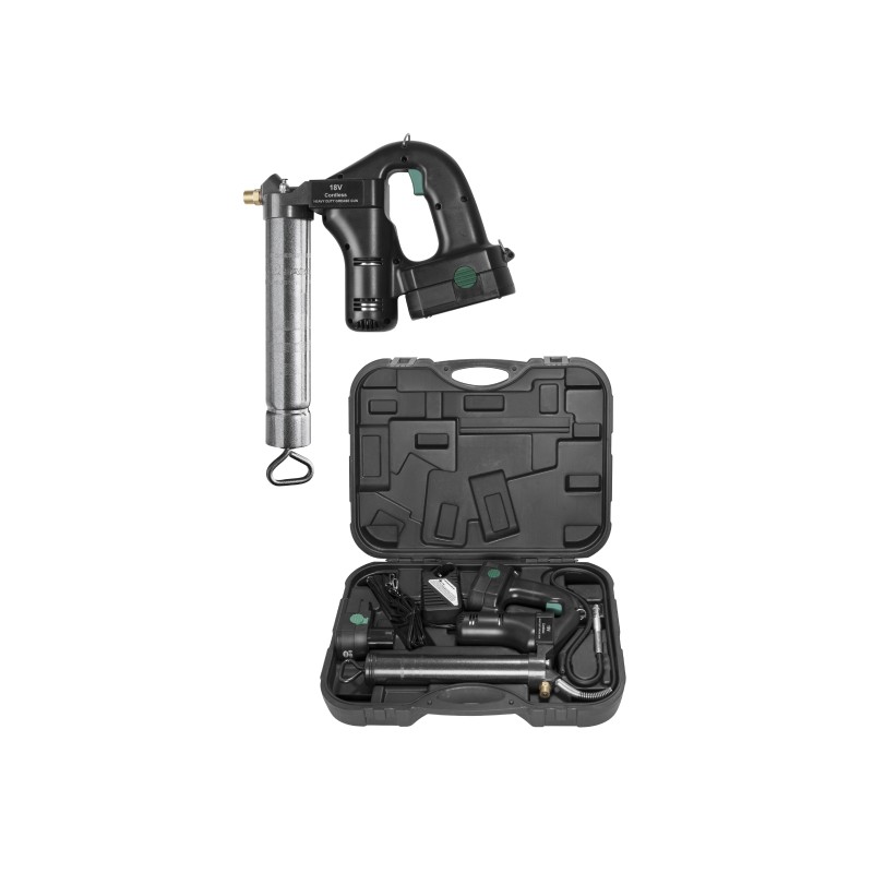 Bomba de engrase a bateria 500 cm³ pg-18v 450 bar + maletin
