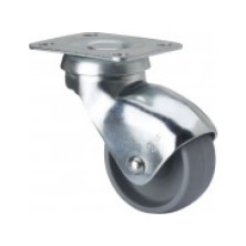 Rueda gir.ø25 h-bp 10kg platina poliprop.gris alex 1-0238