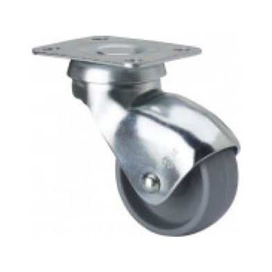 Rueda gir.ø25 h-bp 10kg platina poliprop.gris alex 1-0238