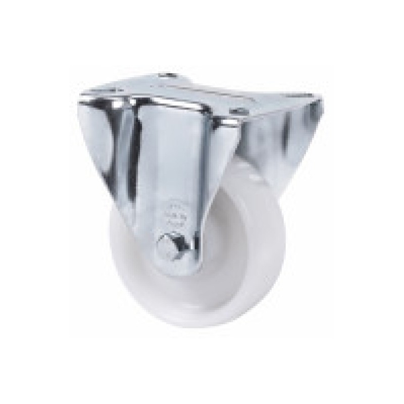 Rueda fija ø100 tv-tn 300kg nylon blanco alex 2-0025