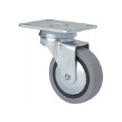 Rueda gir.ø30 b-pgi 15kg. pletina goma gris alex 1-0214