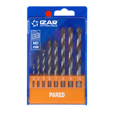 Estuche 8 brocas widia pared ø3-10 mm ref.1488