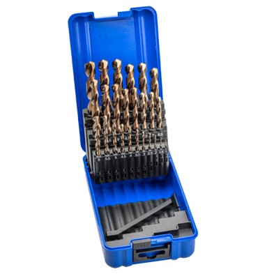 Estuche 25 brocas ref.1456 hsse-co cil.ø1-13x0,5 mm ref.1016